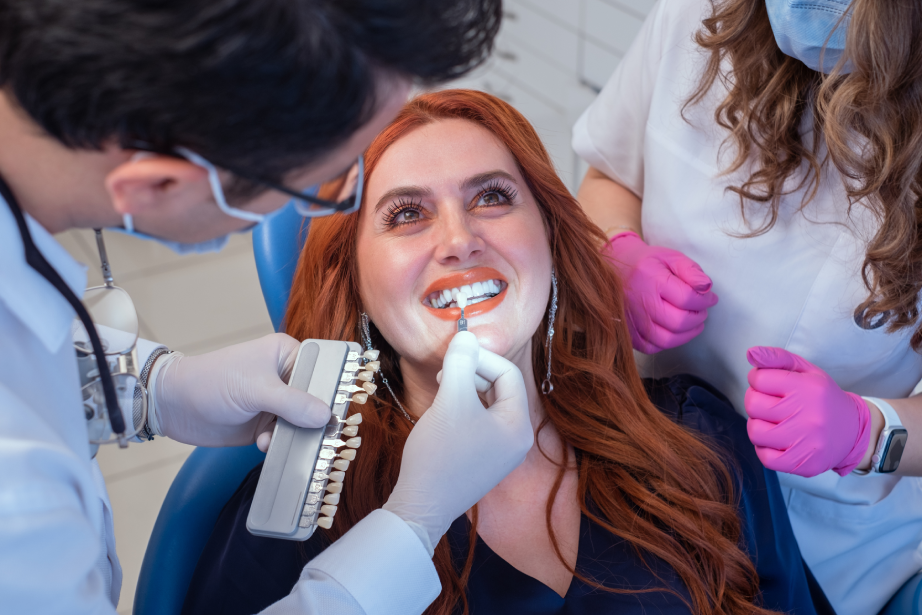 A woman getting Dental Veneers in Smile Boutique